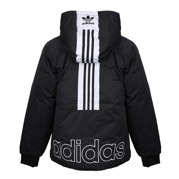 

женщины мода вниз пальто парки марка письмо печатных активный спортивный стиль вниз парки мужчины женщины пара сплошной цвет толстый пуховик, Black