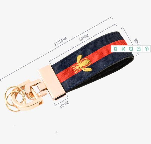 

new designer key buckle fashionable luxury keychains fine handmade brand car keychain leather cloth bag stylish accessories high quality, Silver