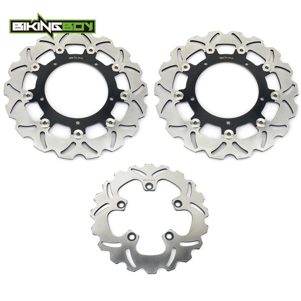 

bikingboy for yamaha fz6 / fazer 2004-2008 fz6 s2 / fazer 2007-2010 mt-03 06-14 floating front rear brake discs disks rotors