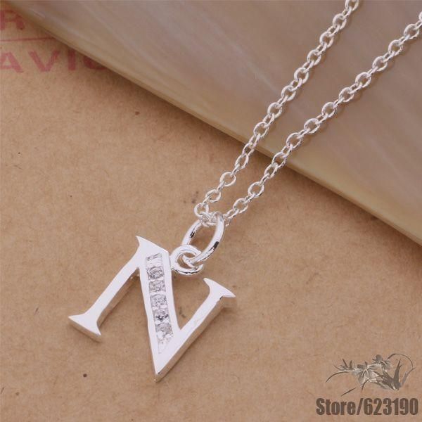 

an220 посеребренная ожерелье, серебряные украшения мода кулон письмо n / bbnajsua cnzalfga an220 silver дешево с ценой 2019 сделок купли-про