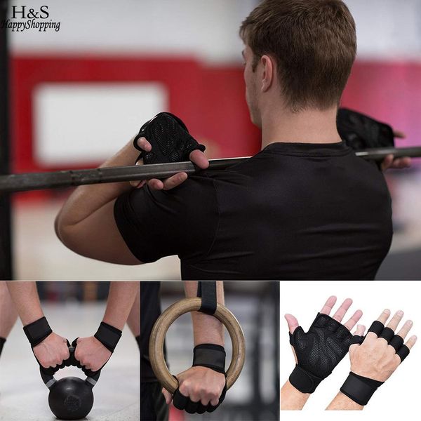

fit active sports ventilated weight lifting gloves with built-in wrist wraps full palm protection & extra grip cross training