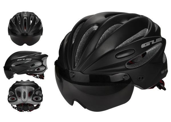 

gub k80 plus integrally-molded sports cycling helmet with glasses mountain road bike bicycle helmets with lens and visor