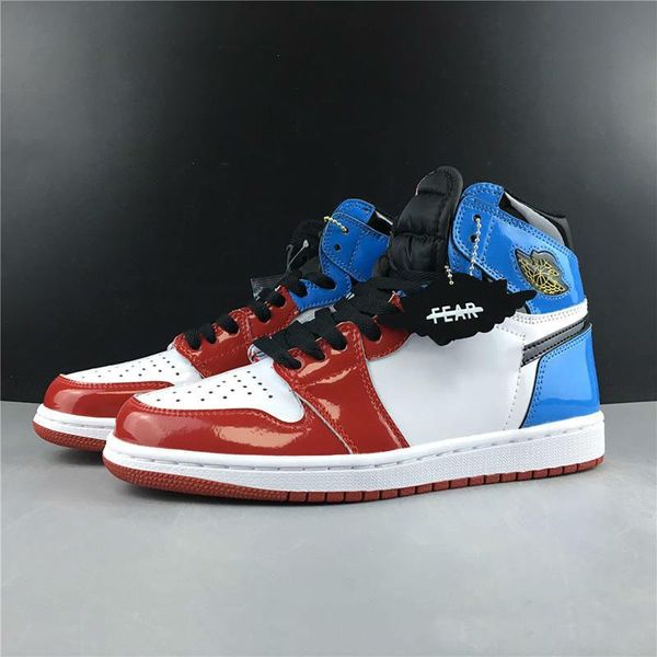 

2020 high og fearless red blue men basketball shoes 1s rookie of the year pine green court purple unc chicago trianers