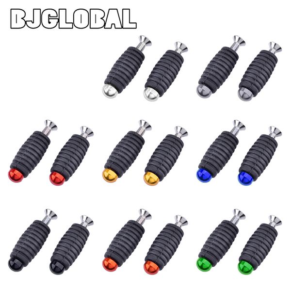 

bjglobal motorcycle 6mm cnc gear shift brake lever footrest footpegs rearsets foot pegs pedals for yamaha kawasaki bmw
