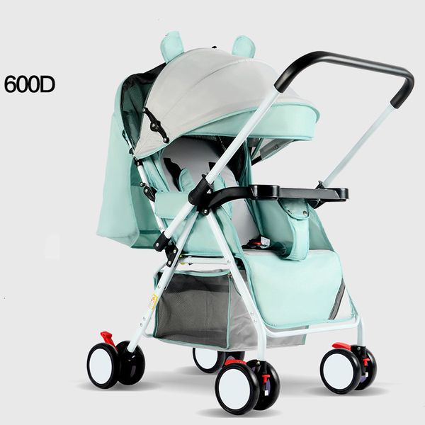 

wholesale baby carriage stroller ultra light and convenient folding can sit lie baby simple child mini four wheel cart