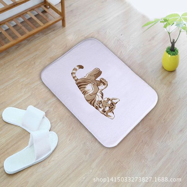 

lovely interesting cat pattern home furnishing bedroom in front of the door non-slip land pad carpet mixed batch