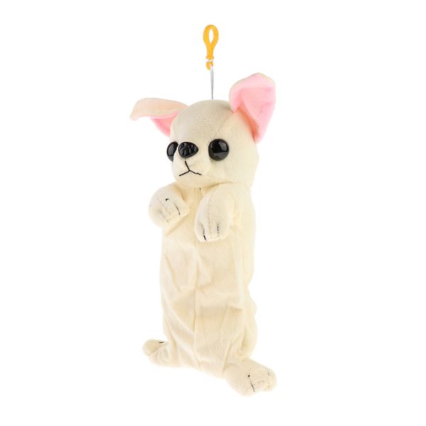 

plush toy dog pencil case, zippered gel pen bag, stationary pouch case, cosmetic makeup bag for small markers