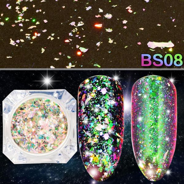 

12 colors shinny nail glitter powder pen sparkling polish flakes nail sequin manicure decor, Silver;gold