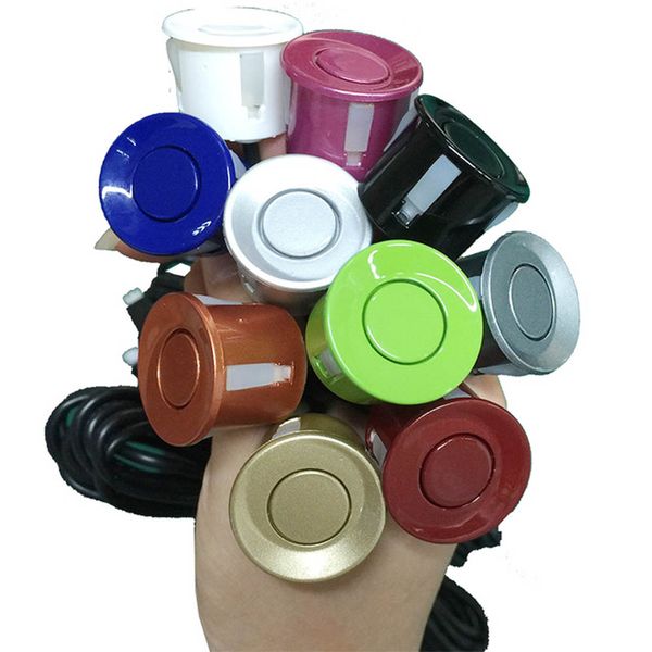 

car parking sensor detector 1 pcs 22 mm black red blue silver gold white gray champagne gold color for car reverse system