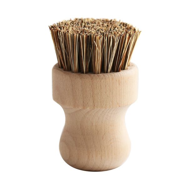 

vegetable kitchen supplies scrubbing heat resistant washing pot brush bowl durable dish cleaning tool skillet wooden handle pans
