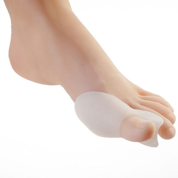 2pcs / pair Silicone dedo grande do pé Corrector óssea Joanete Órteses Massage Foot Care Separator Ortopédica Suprimentos de hálux valgo