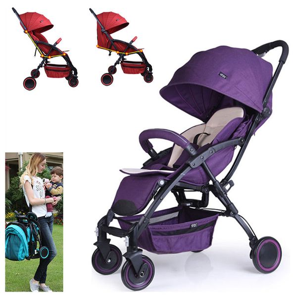 

aluminum frame lightweight folding umbrella baby stroller portable travel system airplane boarding pram buggy pushchair 0~36m