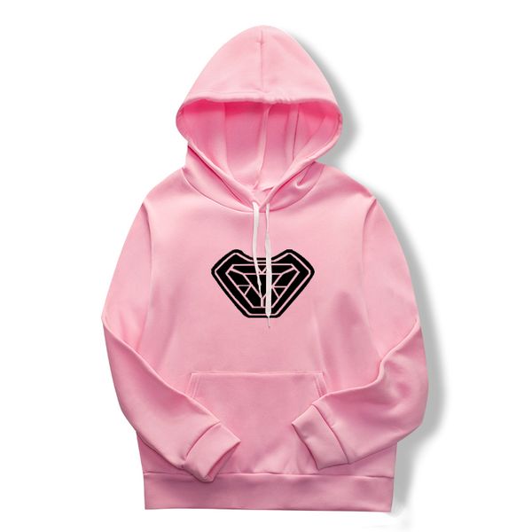 

pink sport hoodie, 2019 spring and autumn long-sleeved hoodie, printed iron man pattern, men's and women's street hoodies, Black