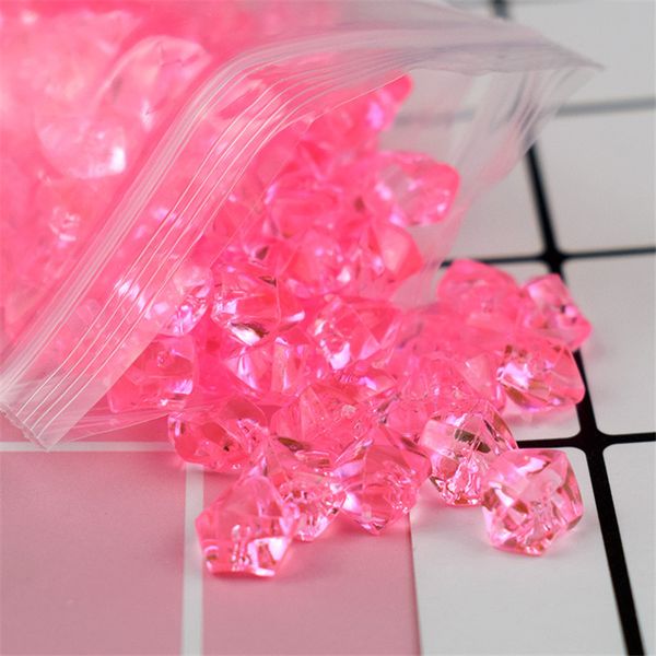 

200pcs слизь filler подвеска акриловой имитация кубик лед кристалл камень прозрачное украшение для diy slime принадлежности лизуной игрушки