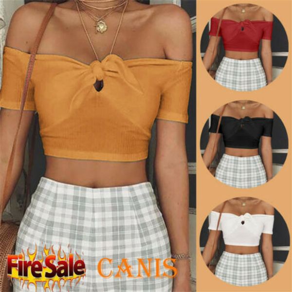 

2019 new women strappy tank crop sleeveless summer cami bustier vest casual t shirt, White