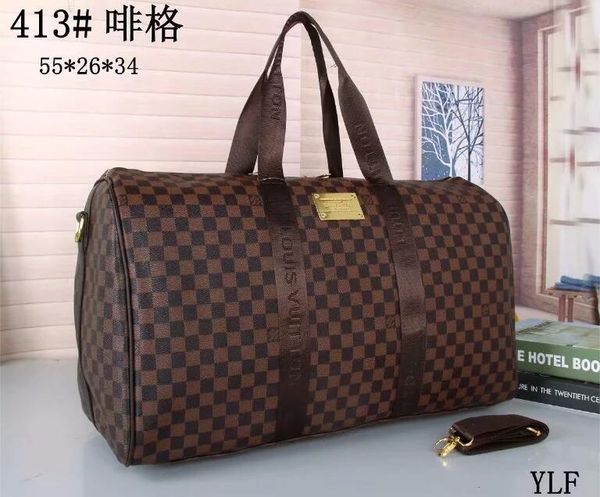 

2018 new fashion men women travel bag duffle bag, brand designer luggage handbags large capacity sport bag 55x26x34cm 88658*001