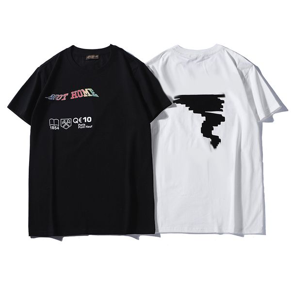 

designer men women t shirt brand summer fashion casual black and white round neck short sleeves luxury design men women t shirt brand shirts, White;black