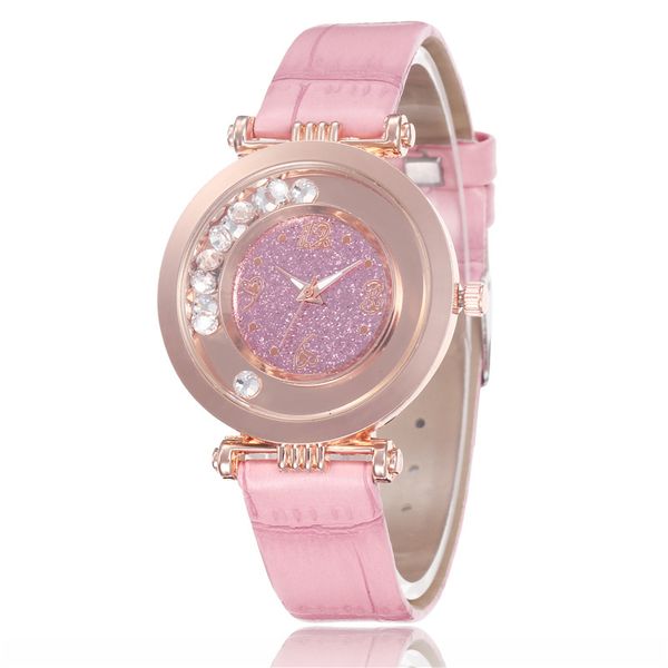 

moda mujer 2020 rose gold watch ladies fashion casual woman watch leather strap quartz rose gold, Slivery;brown