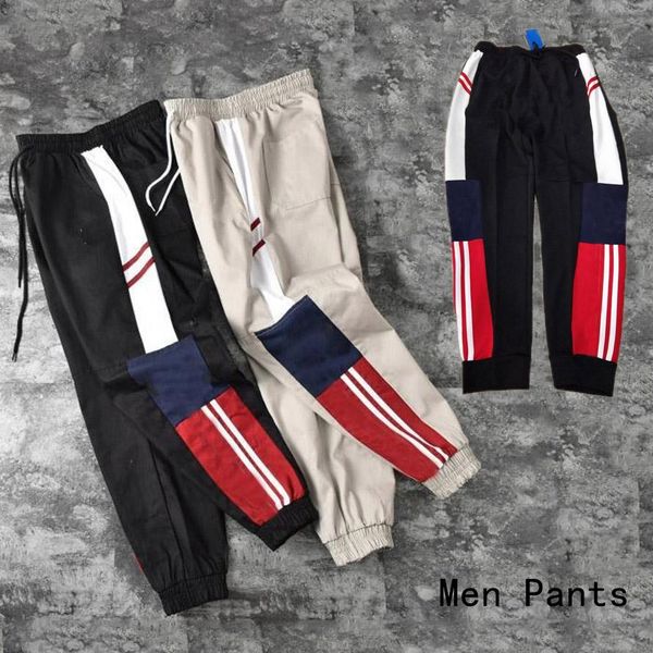 

мужские дизайнерские грузовые брюки хип-хоп уличная одежда спортивный бренд бегуны брюки женские дизайнерские брюки повседневные брюки брюки, Black