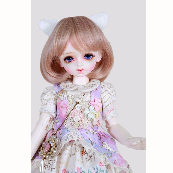 

bybrana короткие разноцветные прямые 1/3 1/4 1/6 1/8 bjd парик высокая температура волокна волос diy для куклы t200428