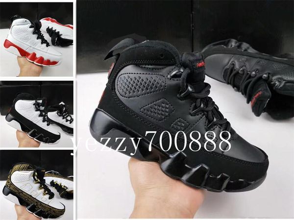 

wholesale 9s la oreo kids basketball shoes black white shoe space jam pe 9s sport trainer children sneakers boy girl gift 28-35 fdzhlzj