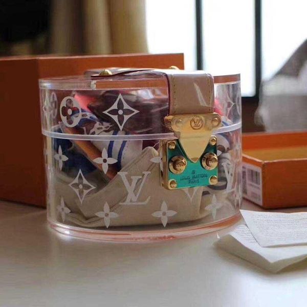 

new glass box luxury designer storage box ladies messenger bag fashion single shoulder female messenger bag flip design gi0430-22