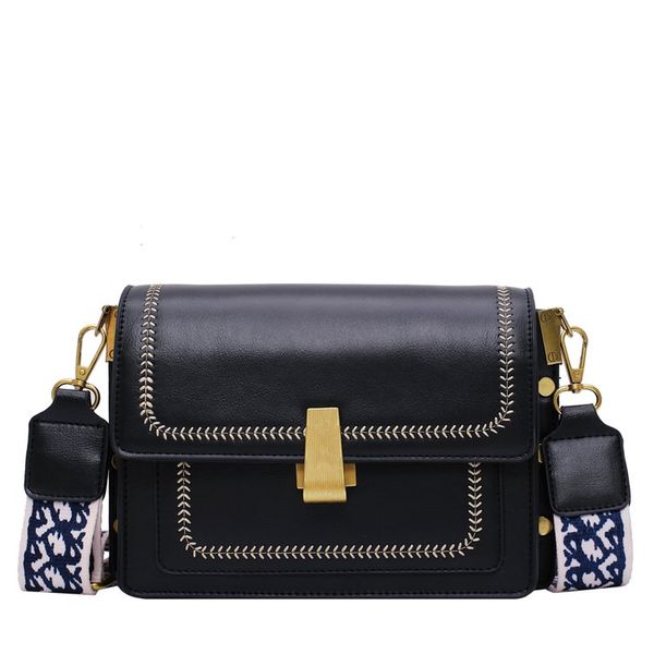 

2020 hanbeig women bag letter women's leather handbags lady hand bags with purse pocket women messenger bag big tote