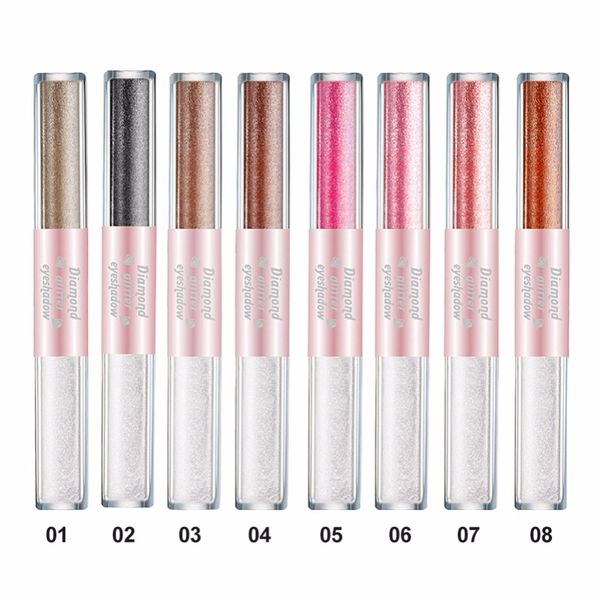 

double-end glitter liquid eye shadow glitter eyeshadow long-lasting waterproof shiny shimmer eye shadow makeup