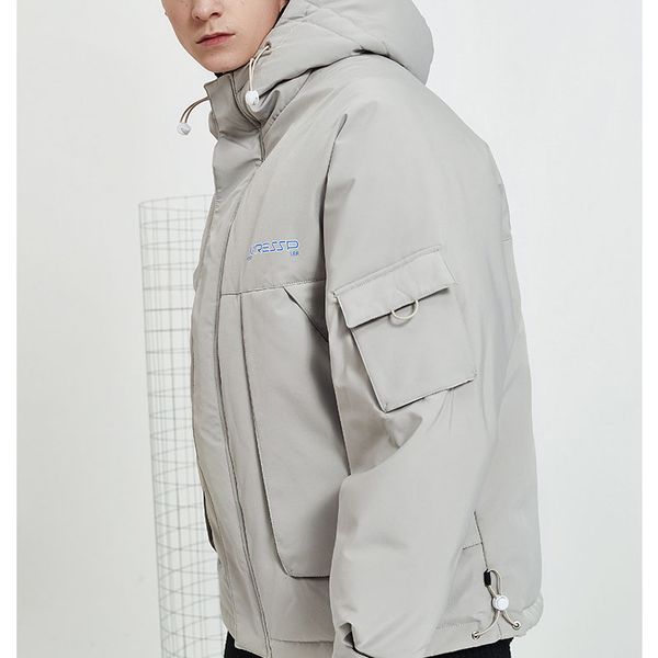 

mens designer down jackets fashion street style boys warm coat luxury womens hooded coats with pockets 2019 winter new 3 styles optional, Black