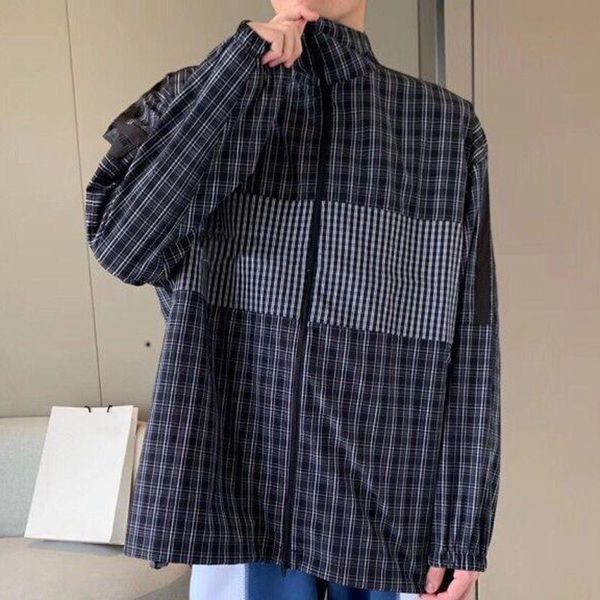 

19ss европа blcg весна осень ветровка мужчины женщины открытый решетки куртка повседневная улица скейтборд хип-хоп пальто пиджаки куртка hfy, Black;brown