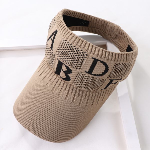 

summer children's fashionable sun-proof empty sports cap sunscreen knitted hat knitted hat customized, Blue;gray