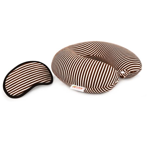 

ergonomic travel pillow eye mask memory foam u-shaped airplane train office nap artifact health care cervical spine neck pillow