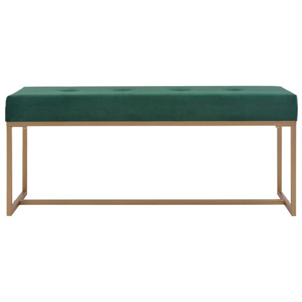 

bench 120 cm green velvet garden sets