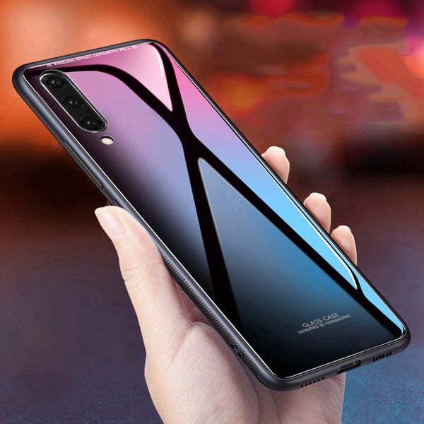 

Для Samsung Galaxy A10 A30 A40 A50 A70 M10 M20 M30 Чехол Роскошный Закаленное Стекло Мягкий Силиконов