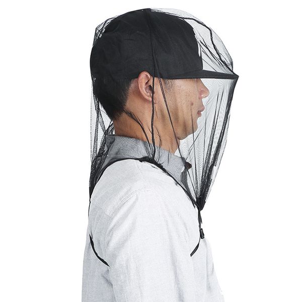 

new outdoor anti-mosquito hat 3pcs head nets repellant head netting bug insect-proof bee net caps for jungle adventure fishing