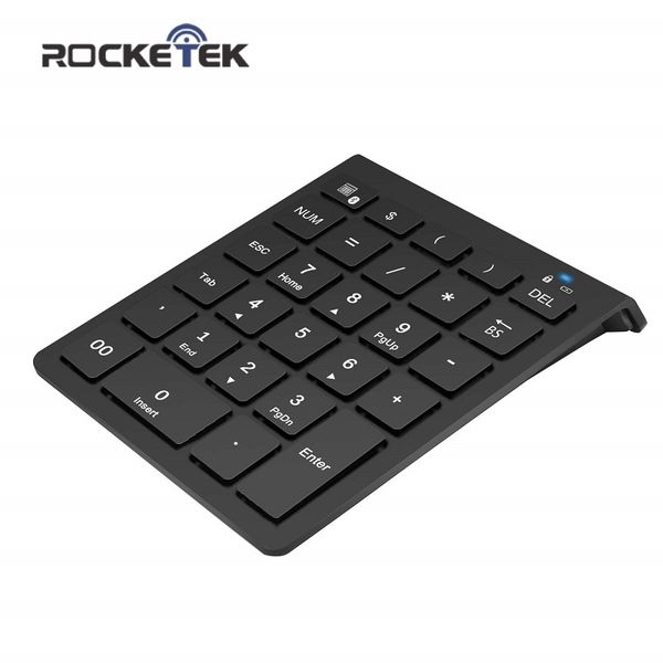 

numeric rocketek bluetooth 28 keyboard keys digital ultra mini slim number pad portable pc authorizer