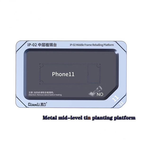 

qianli ip-01 02 middle frame reballing platform for ip x xs xsmax 11 11pro 11promax motherboard positioning tin planting fixture