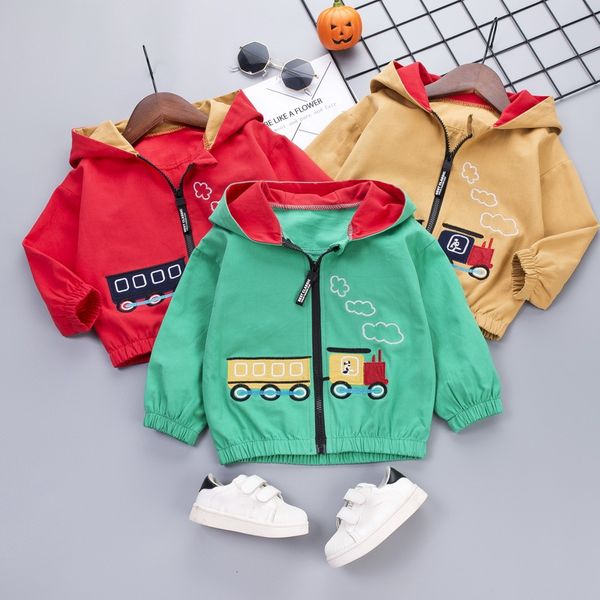 

новая осень baby boy верхняя одежда мультфильм печати повседневная hoodie zipper толстовка детские пальто нижнее tops, Blue;gray