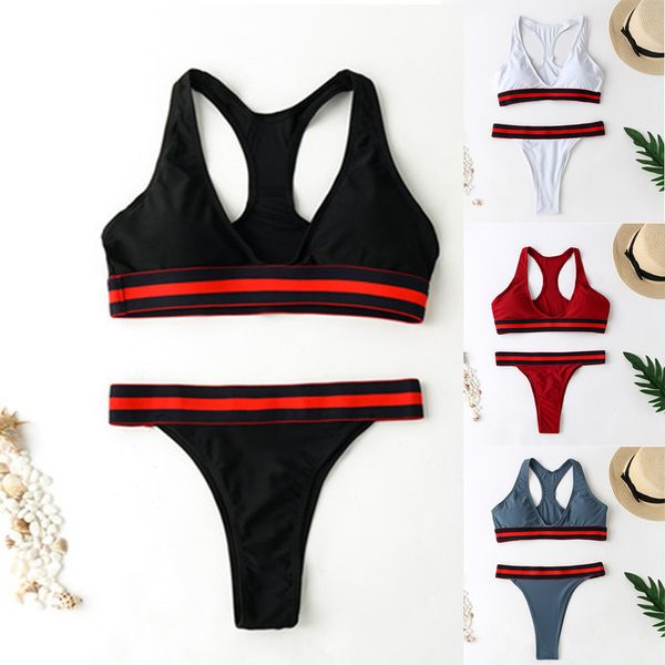 

bikini brazillian 2019 женский спортивный жилет в стиле бикини набор купальник купальный костюм женский плавание biquini maillot de bain fem