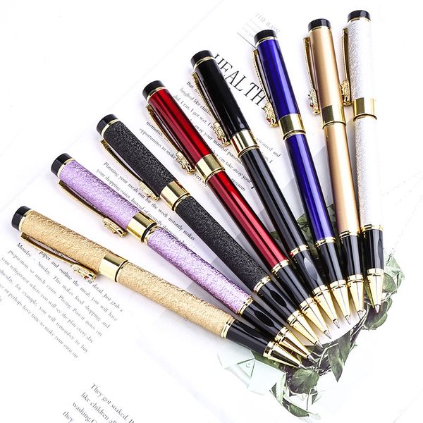

creative metal luxury rollerball gel pen dragon clip personalize office business signature school gift stationery custom logo