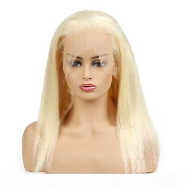 

virgin бразильские парики человеческих волос 613 blonde полный парик фронта шнурка парики sraight парики человеческих волос, Black;brown
