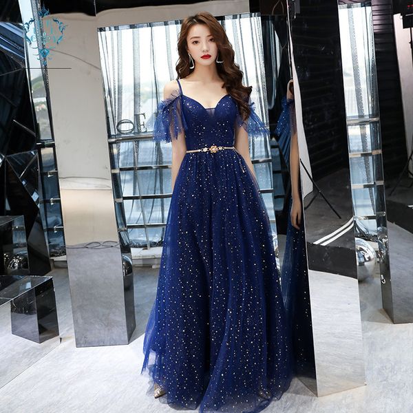 

curly fairy starry flutter big hem evening dress female long 2019 fashion high-end sling strapless halter slim dresses, White;black