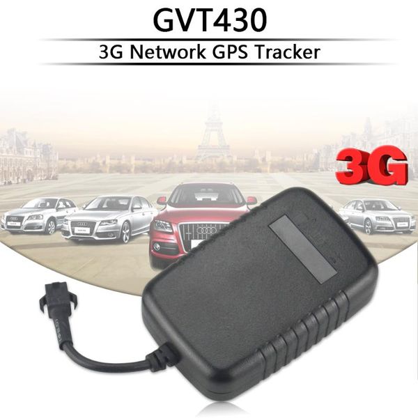 

3g gps tracker gvt430 car vehicle gps locator motorcycle real time tracking device external power cut off dc 9-90v 8mb memory