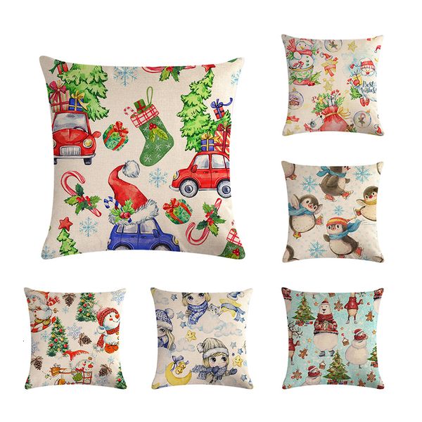 

рождество наволочка deer диван декоративные подушки на заказ подушка обложка пингвин мультфильм гостиная высокое качество подушка zy723