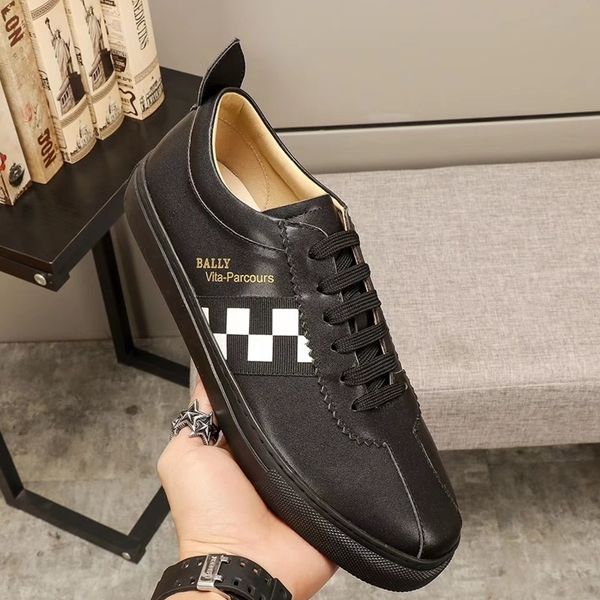 

d11 stylish casual men shoes, high-quality comfortable luxury flat men shoes, fashionable sneakers, original box packaging zapatos hombre, Black