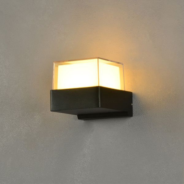 

led indoor lighting wall lamp cylindrical/square corridor lighting waterproof ip65 porch garden wall lamp 7w/14w ac 85-265v