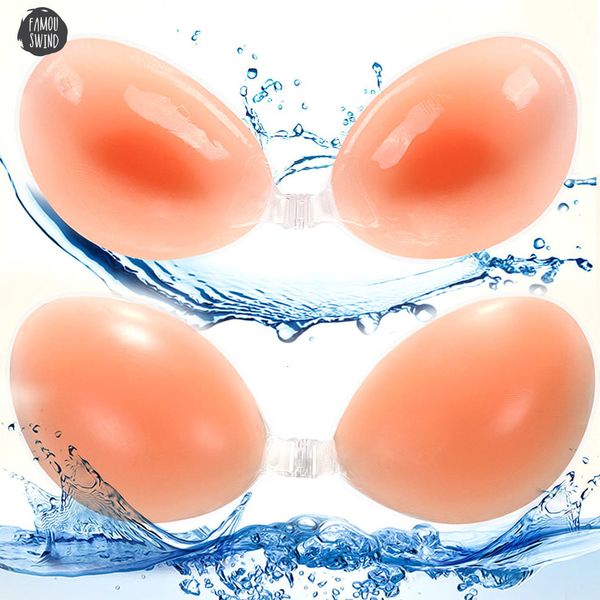 

качество высокое бюстгальтеры силиконовые самоклеющиеся наклеить gel push up backless невидимый для свадеб b a c d, Red;black