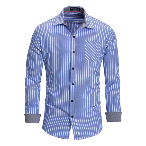 

will code men's wear pure cotton long sleeve shirt stripe shirt 166, White;black