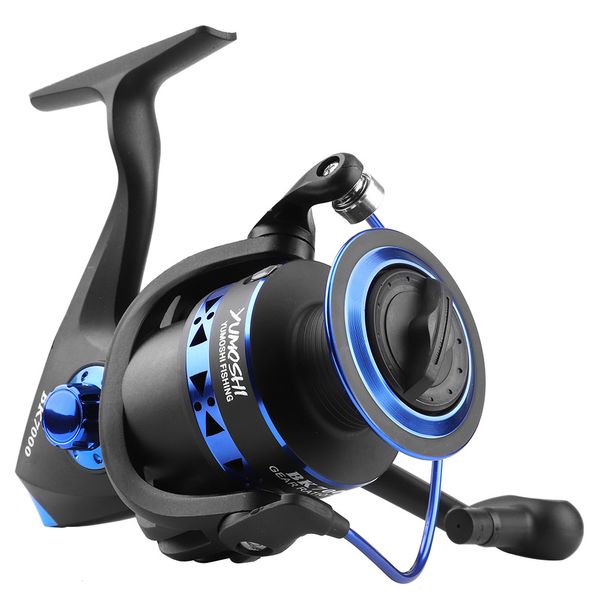 

donql spinning fishing reel 1000-7000 series metal spool sea fishing coil 3+1 bearing balls reel carp fishing accessories