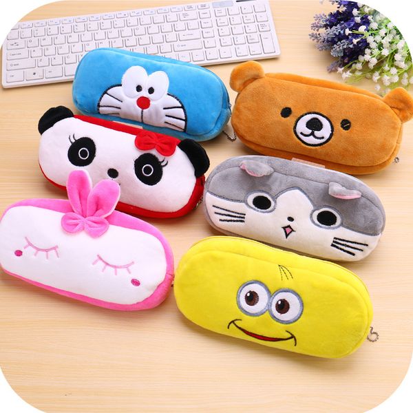 

симпатичные школьники сумка kawaii дети плюшевая ручка сумка коробка мультфильм кошка медведь животных канцелярские для детей девочек мальчи